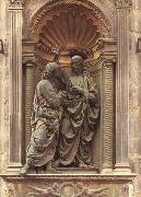 Andrea della Verrocchio Christ and Doubting Thomas painting